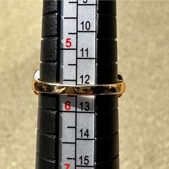 NIB Pretty Bird Sz 5.75 Half Eternity Marquis Cut-out CZ Ring Rose Gold Plated - Picture 2 of 10